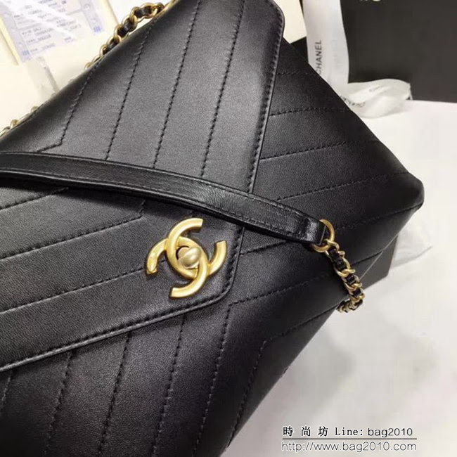 香奈兒CHANEL 57432 2018最新款式 原版皮羊皮單肩斜挎鏈條包 DSC1943